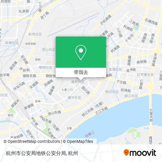 杭州市公安局地铁公安分局地图