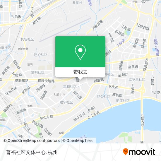 普福社区文体中心地图