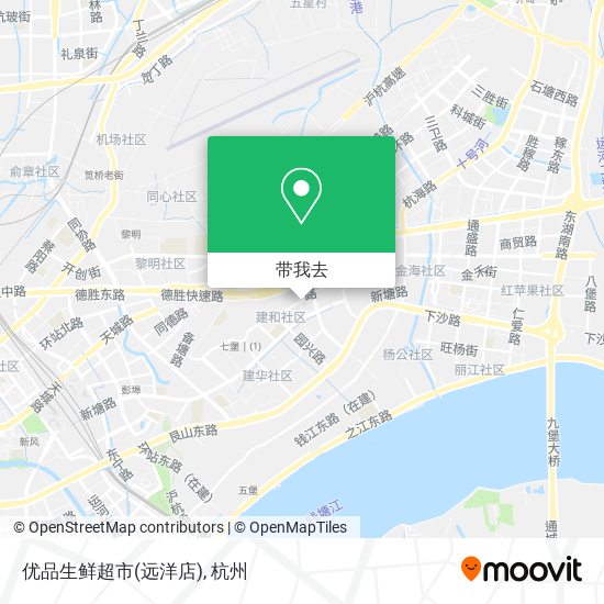 优品生鲜超市(远洋店)地图