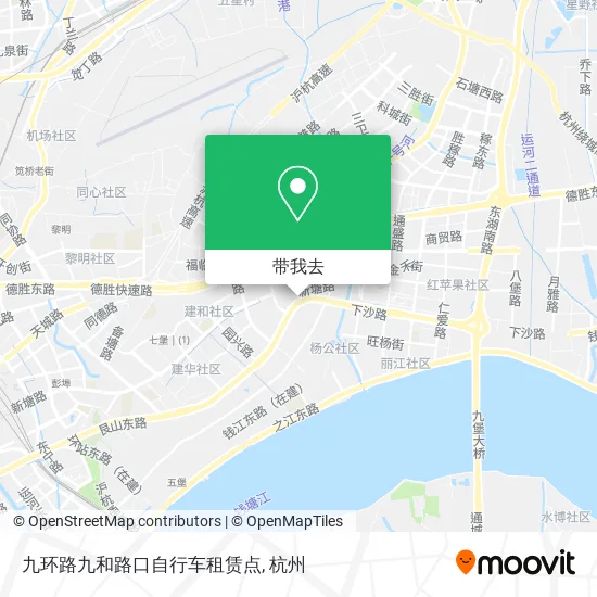 九环路九和路口自行车租赁点地图