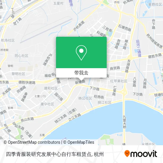 四季青服装研究发展中心自行车租赁点地图