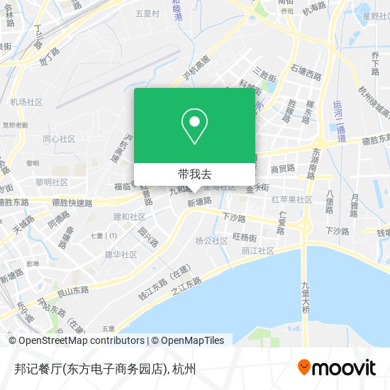 邦记餐厅(东方电子商务园店)地图