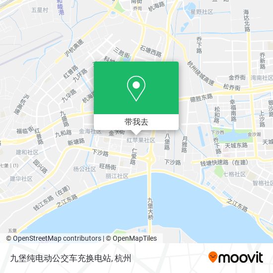 九堡纯电动公交车充换电站地图