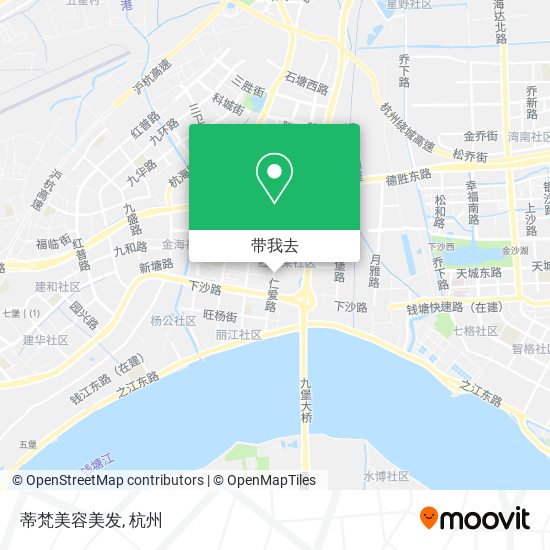 蒂梵美容美发地图