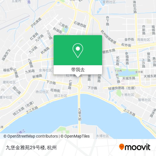 九堡金雅苑29号楼地图