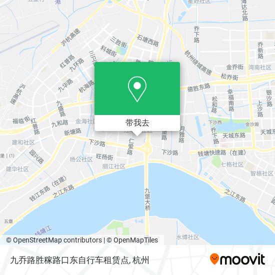 九乔路胜稼路口东自行车租赁点地图