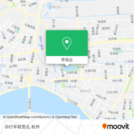 自行车租赁点地图