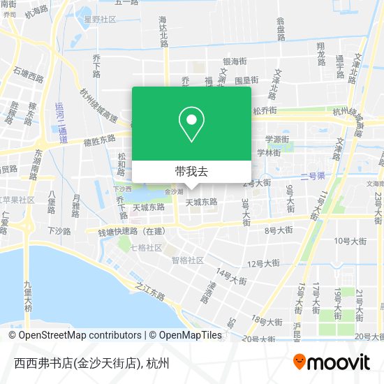 西西弗书店(金沙天街店)地图