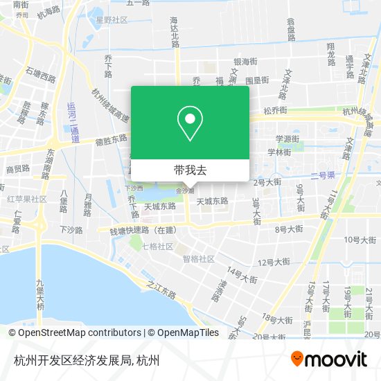 杭州开发区经济发展局地图
