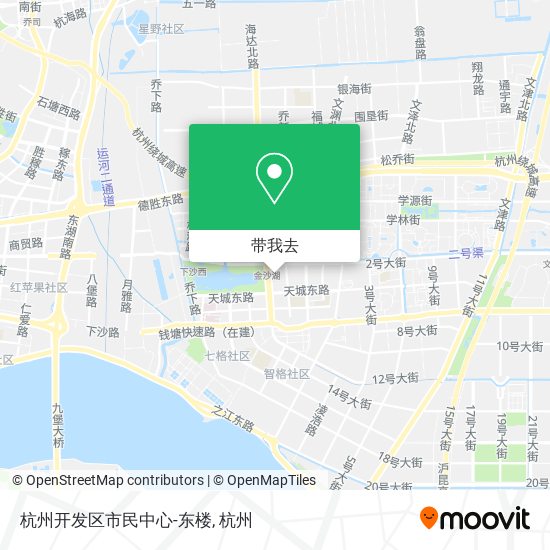 杭州开发区市民中心-东楼地图