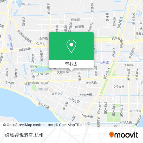 绿城·晶悦酒店地图