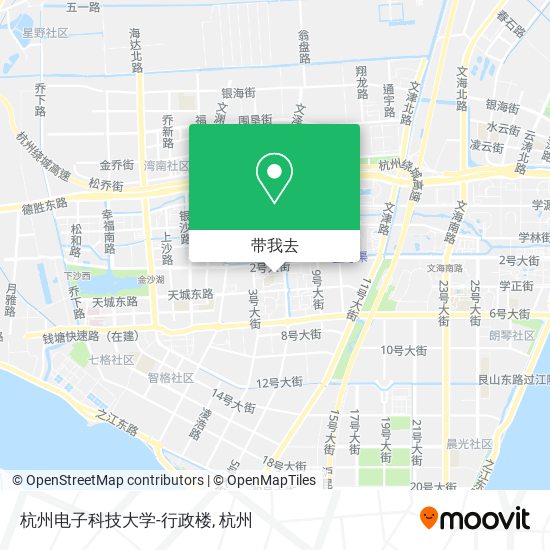 杭州电子科技大学-行政楼地图