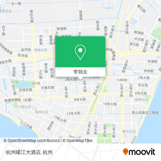 杭州曙江大酒店地图