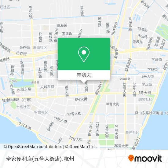 全家便利店(五号大街店)地图