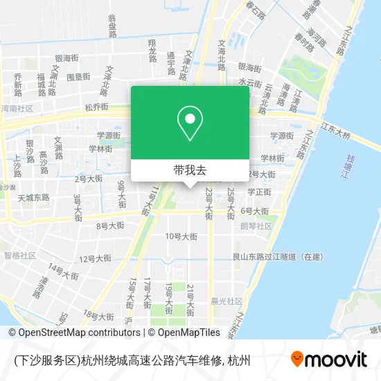 (下沙服务区)杭州绕城高速公路汽车维修地图