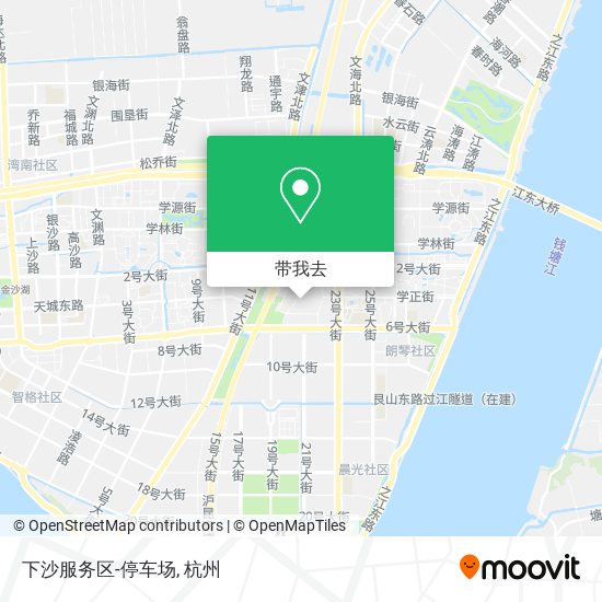 下沙服务区-停车场地图