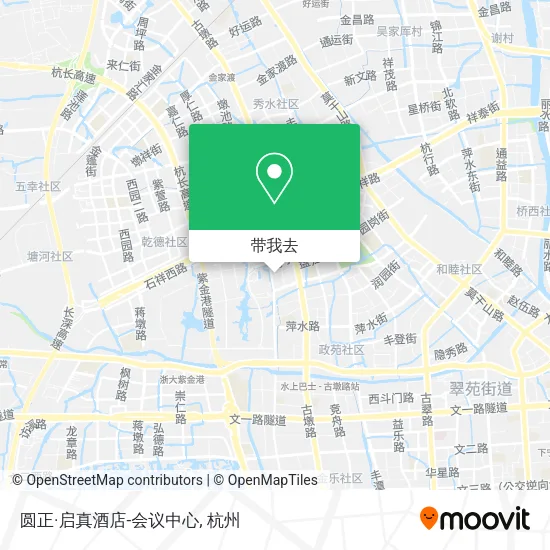 圆正·启真酒店-会议中心地图