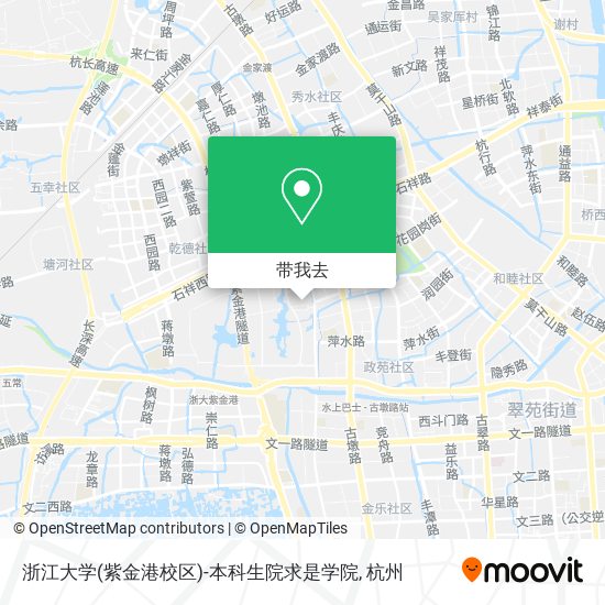 浙江大学(紫金港校区)-本科生院求是学院地图