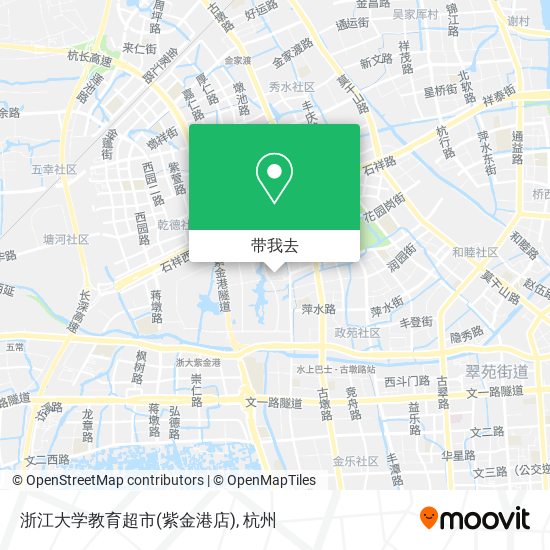 浙江大学教育超市(紫金港店)地图