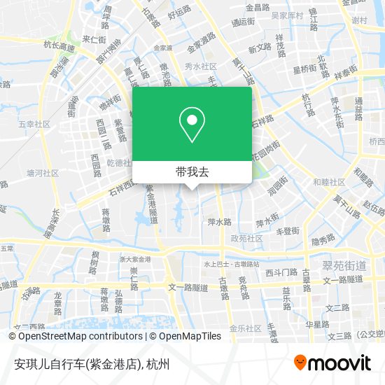 安琪儿自行车(紫金港店)地图