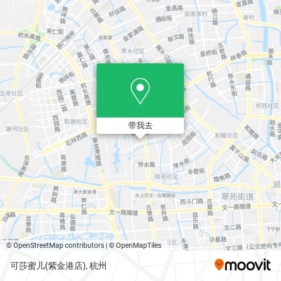 可莎蜜儿(紫金港店)地图