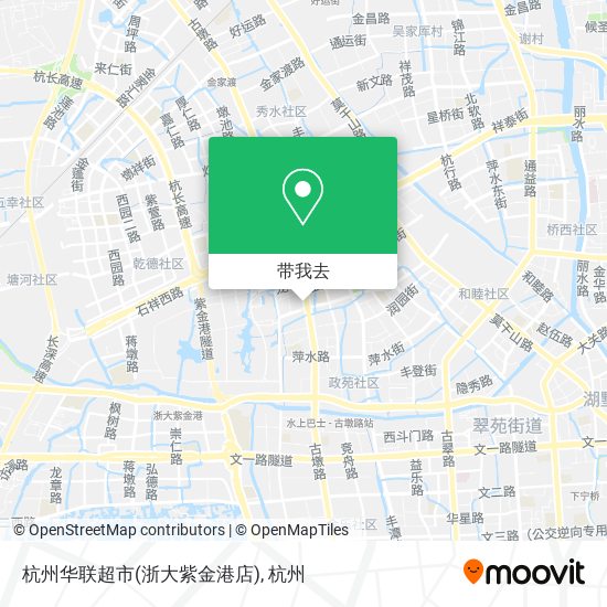 杭州华联超市(浙大紫金港店)地图