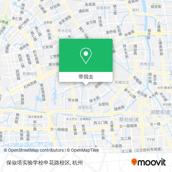 保俶塔实验学校申花路校区地图