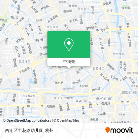 西湖区申花路幼儿园地图