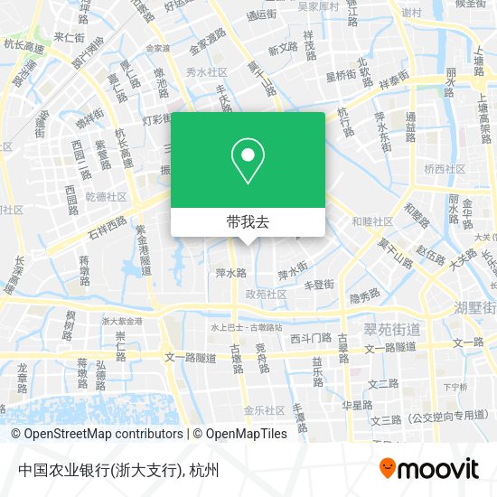 中国农业银行(浙大支行)地图