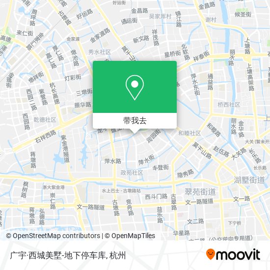 广宇·西城美墅-地下停车库地图