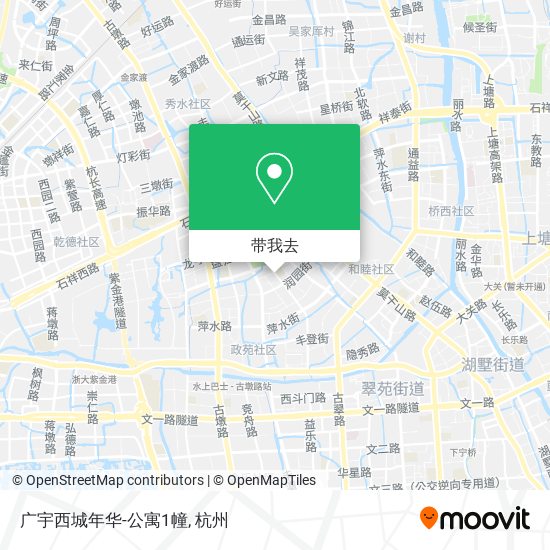广宇西城年华-公寓1幢地图