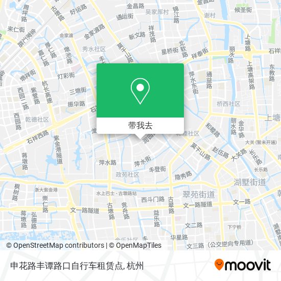 申花路丰谭路口自行车租赁点地图
