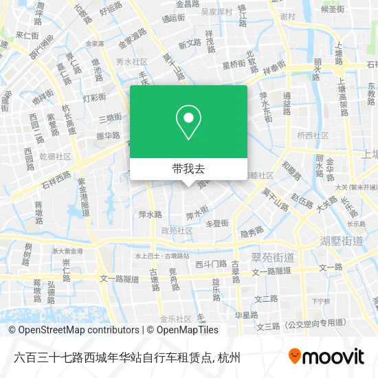 六百三十七路西城年华站自行车租赁点地图