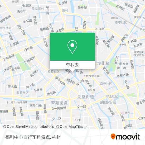福利中心自行车租赁点地图