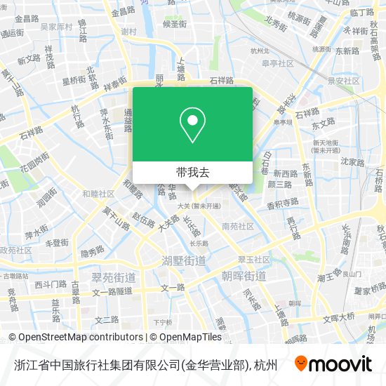 浙江省中国旅行社集团有限公司(金华营业部)地图