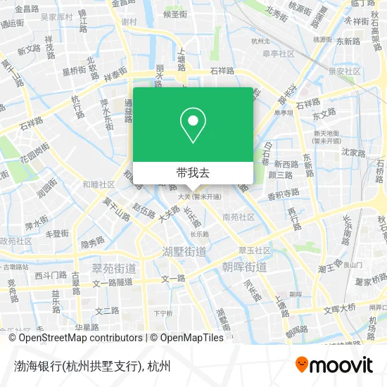 渤海银行(杭州拱墅支行)地图