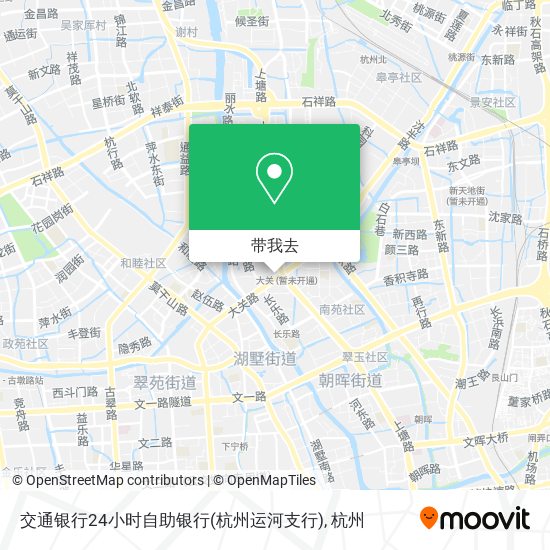 交通银行24小时自助银行(杭州运河支行)地图