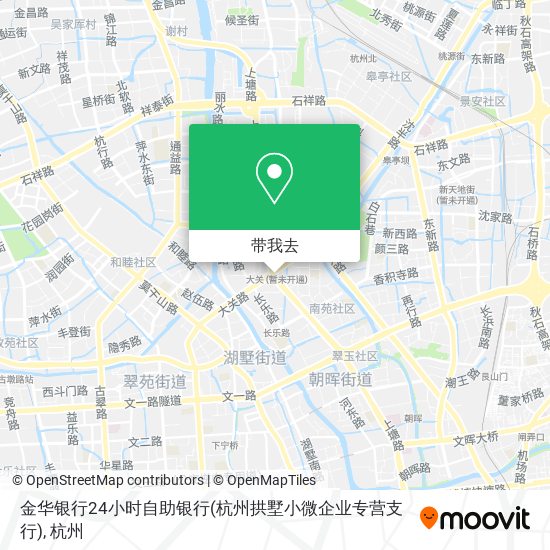 金华银行24小时自助银行(杭州拱墅小微企业专营支行)地图