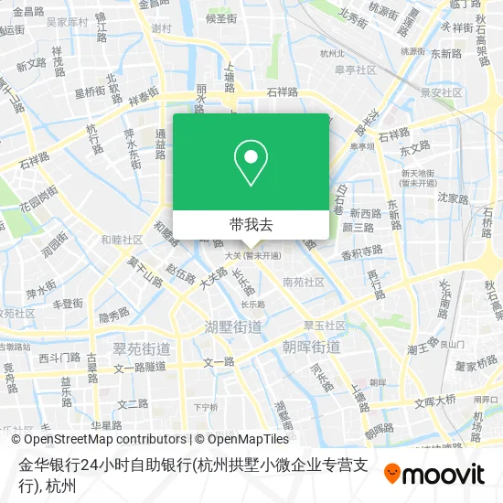 金华银行24小时自助银行(杭州拱墅小微企业专营支行)地图