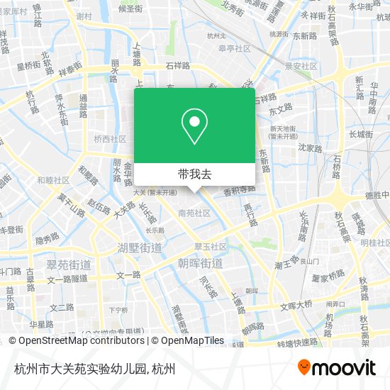 杭州市大关苑实验幼儿园地图