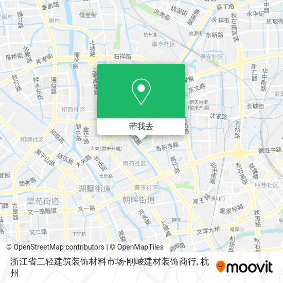 浙江省二轻建筑装饰材料市场-刚崚建材装饰商行地图