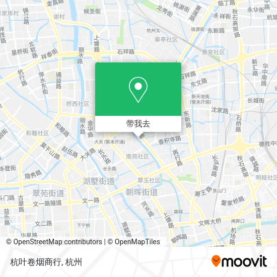 杭叶卷烟商行地图
