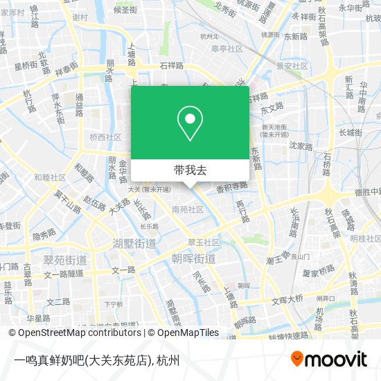 一鸣真鲜奶吧(大关东苑店)地图