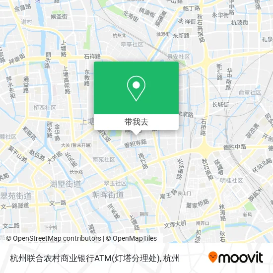 杭州联合农村商业银行ATM(灯塔分理处)地图