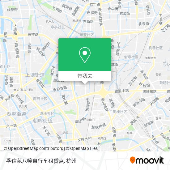 孚信苑八幢自行车租赁点地图