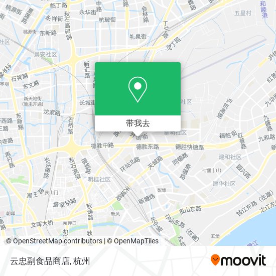 云忠副食品商店地图