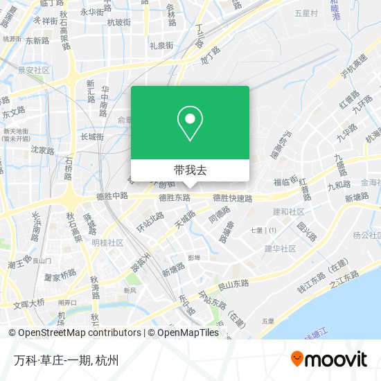 万科·草庄-一期地图
