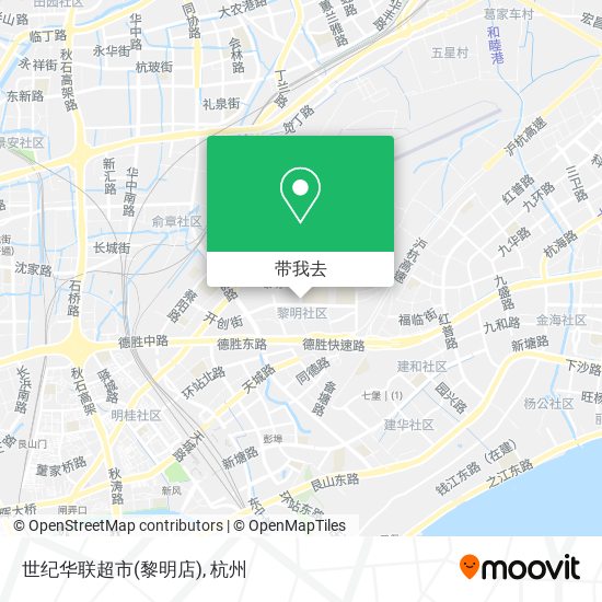世纪华联超市(黎明店)地图
