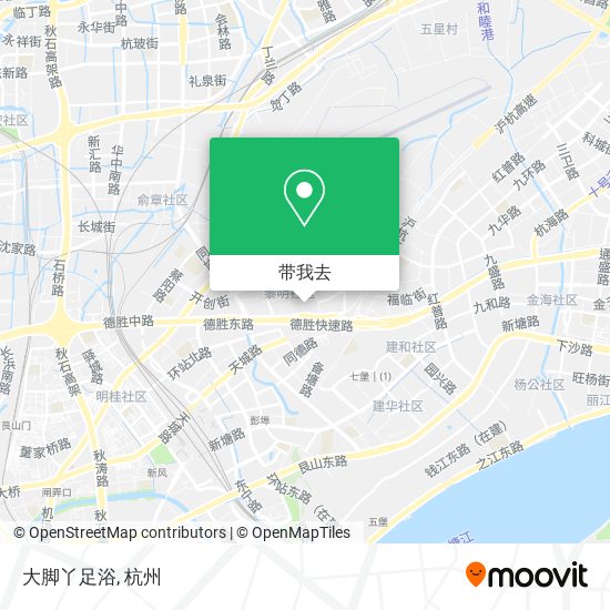 大脚丫足浴地图