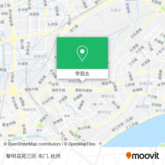 黎明花苑三区-东门地图
